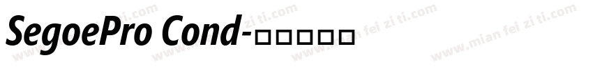SegoePro Cond字体转换
